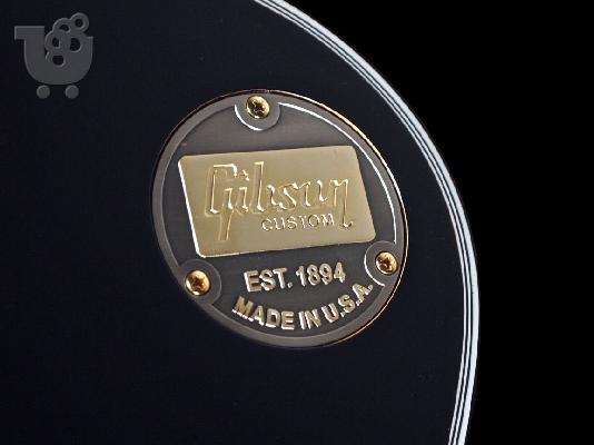2016 GIBSON LES PAUL CUSTOM SHOP Προσαρμοσμένο μαύρο ΜΕ ΧΡΥΣΟ ΥΛΙΚΟΥ...